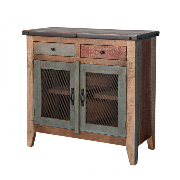 Benjara Fena Solid Wood Accent Cabinet Wayfair Canada